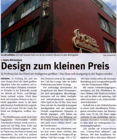 Allg. Gastronomie & Hotelzeitung – Mai 2007