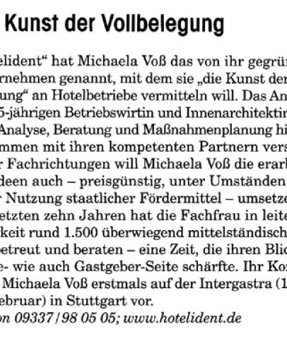 Gastgewerbe Magazin – Oktober 2003