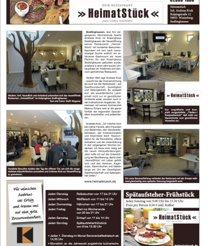 HeimatStück – Januar 2015